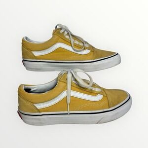 Vans‎ Old Skool Yellow Canvas Sneakers Women's 6.5 / Men's 5 Classic Skate Shoes